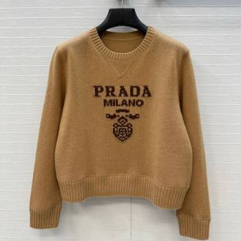 Prada Cashmere Sweater Brown 2025 PR101504 (QI-251015065)