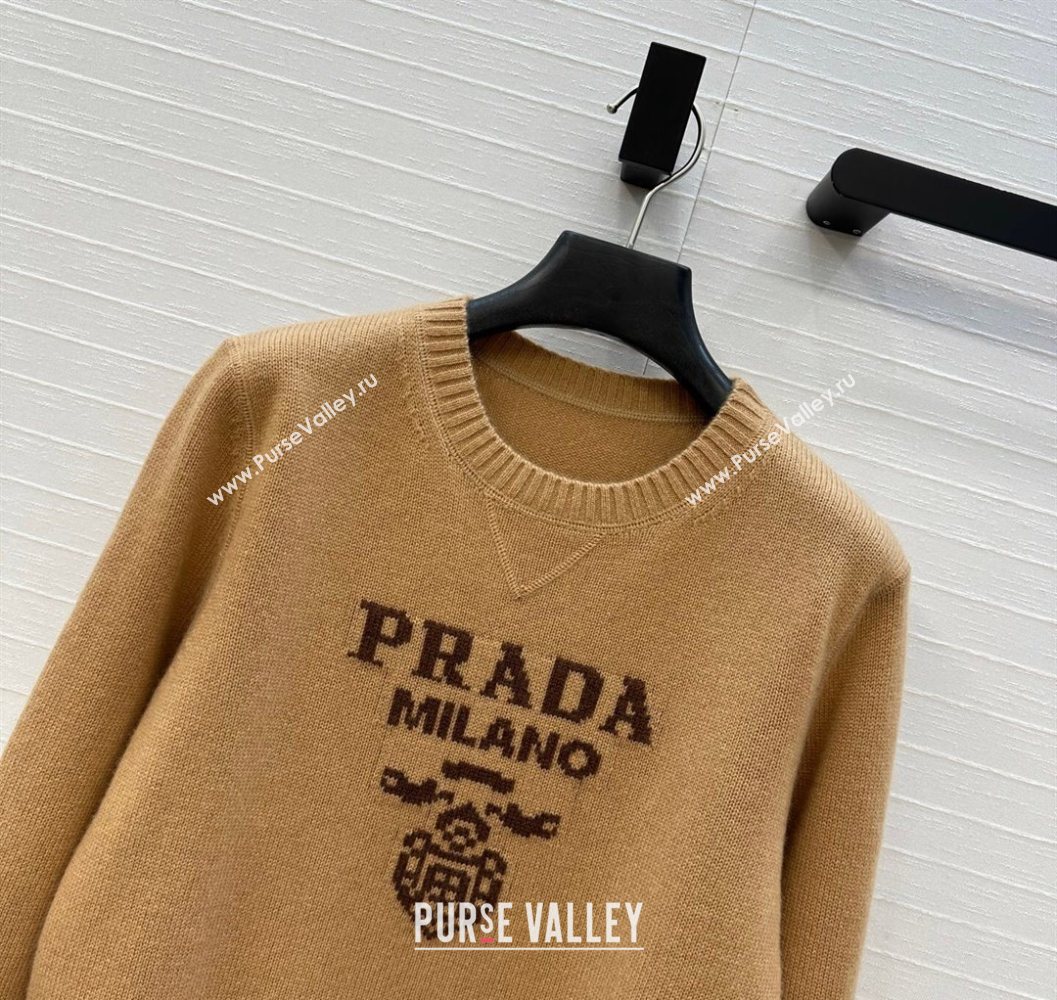 Prada Cashmere Sweater Brown 2025 PR101504 (QI-251015065)