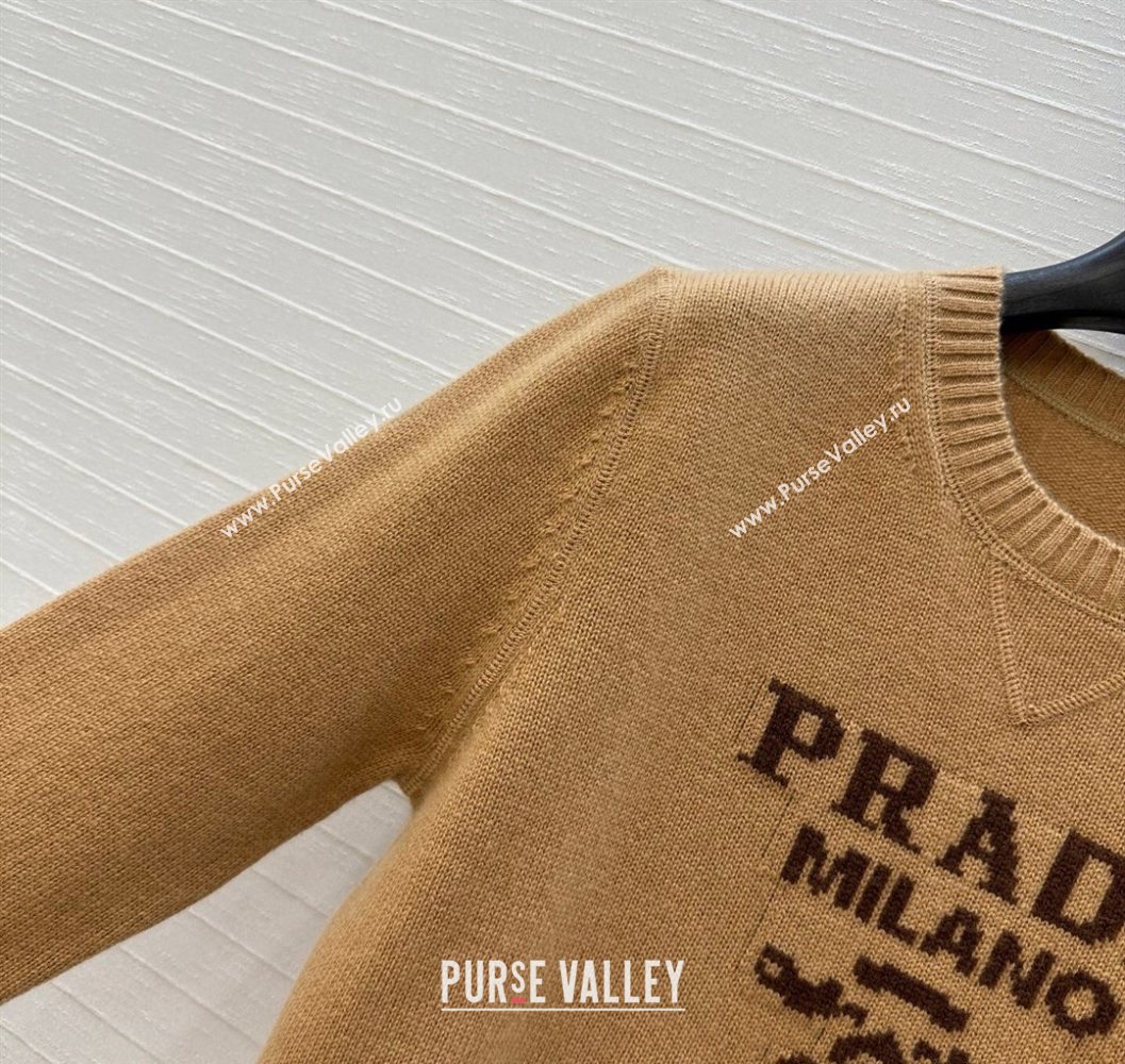 Prada Cashmere Sweater Brown 2025 PR101504 (QI-251015065)