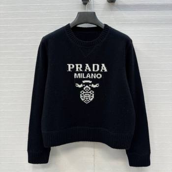 Prada Cashmere Sweater Black 2025 PR101504 (QI-251015066)