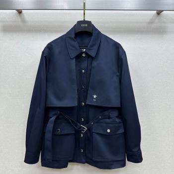 Dior Short Coat Blue 2025 DR101504 (QI-251015036)