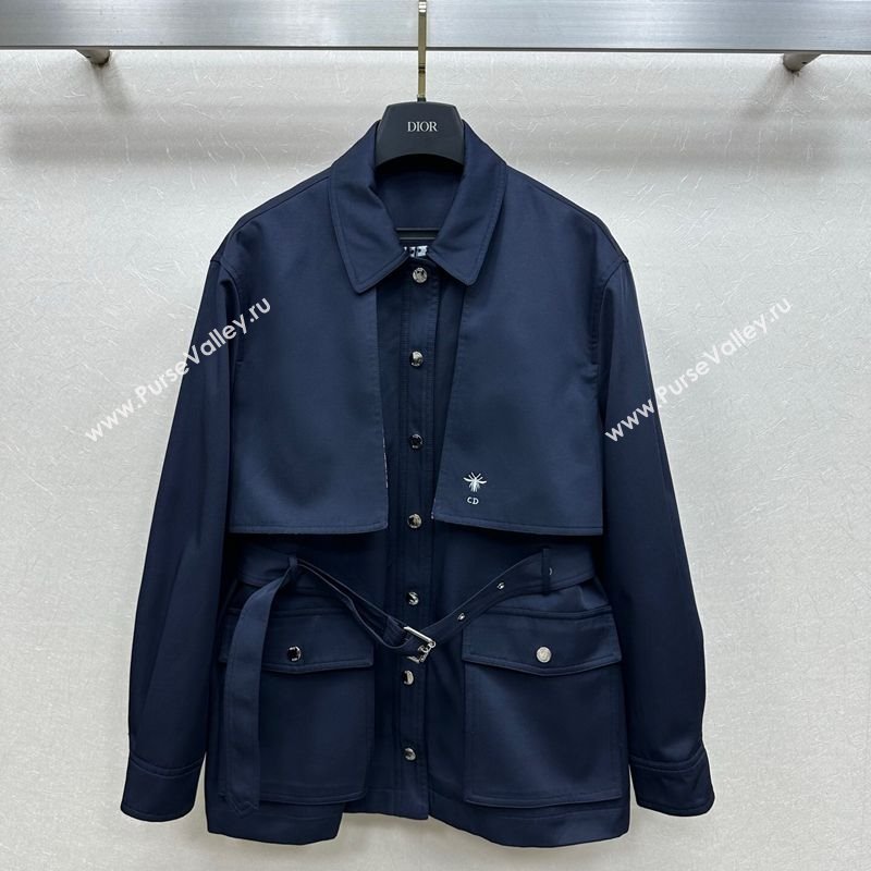 Dior Short Coat Blue 2025 DR101504 (QI-251015036)