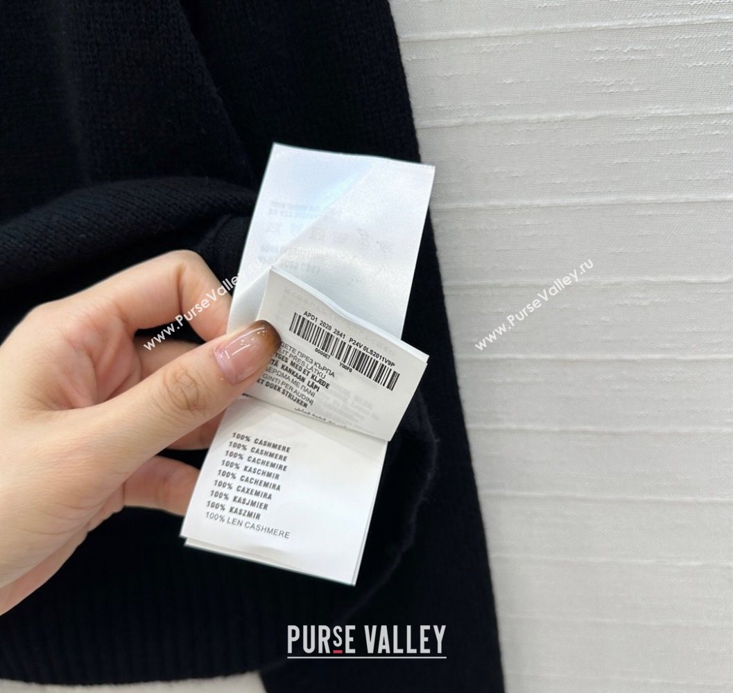 Prada Cashmere Sweater Black 2025 PR101504 (QI-251015066)