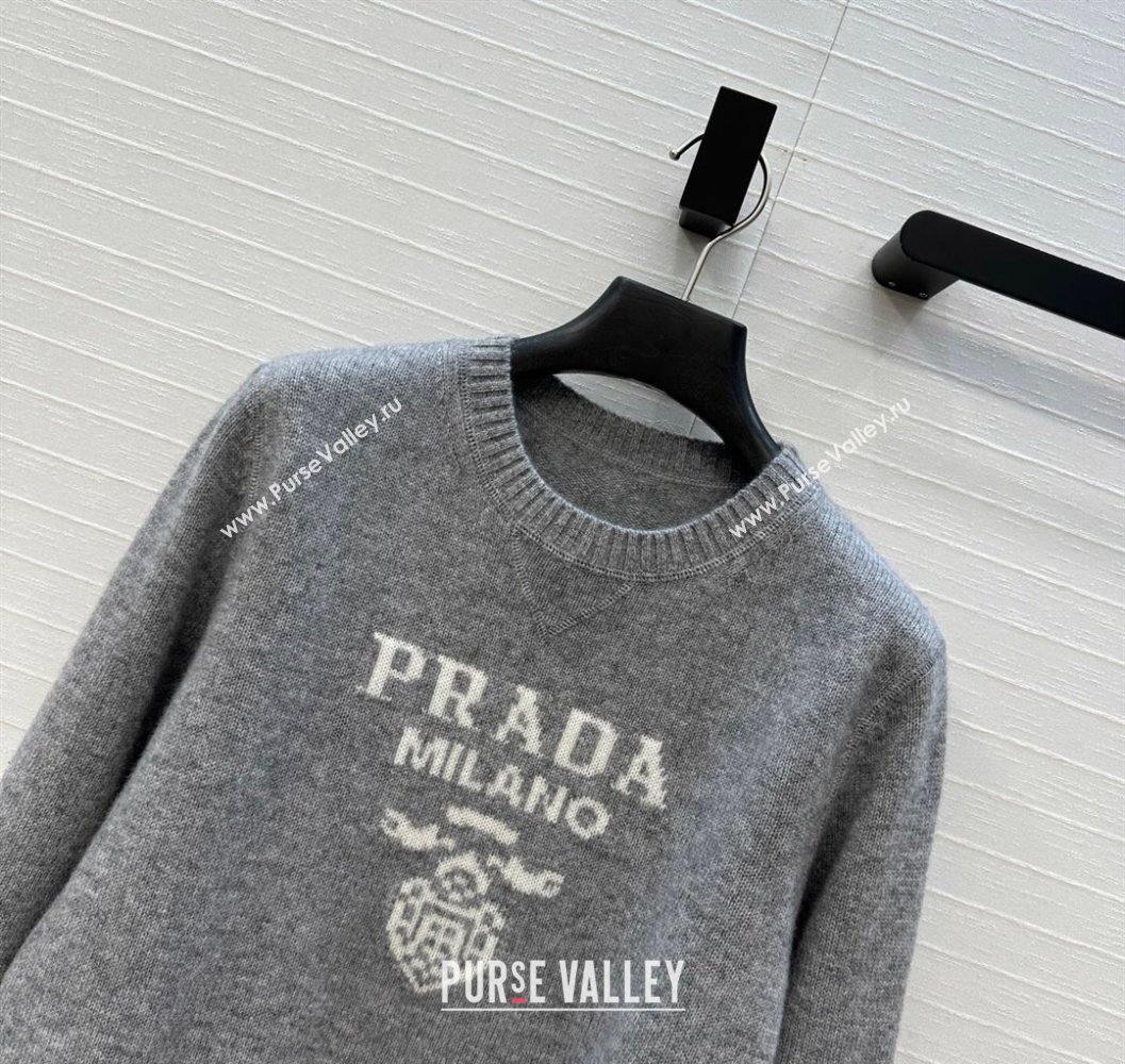 Prada Cashmere Sweater Grey 2025 PR101504 (QI-251015067)