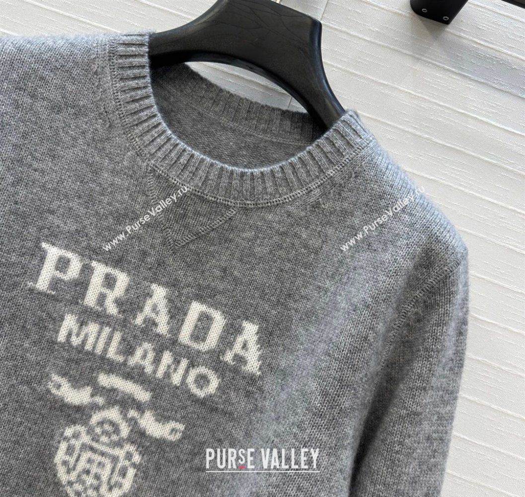 Prada Cashmere Sweater Grey 2025 PR101504 (QI-251015067)