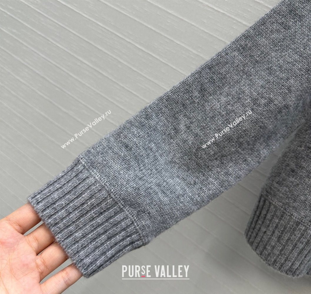 Prada Cashmere Sweater Grey 2025 PR101504 (QI-251015067)