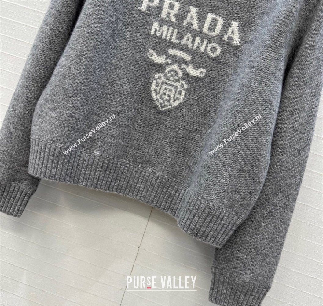 Prada Cashmere Sweater Grey 2025 PR101504 (QI-251015067)