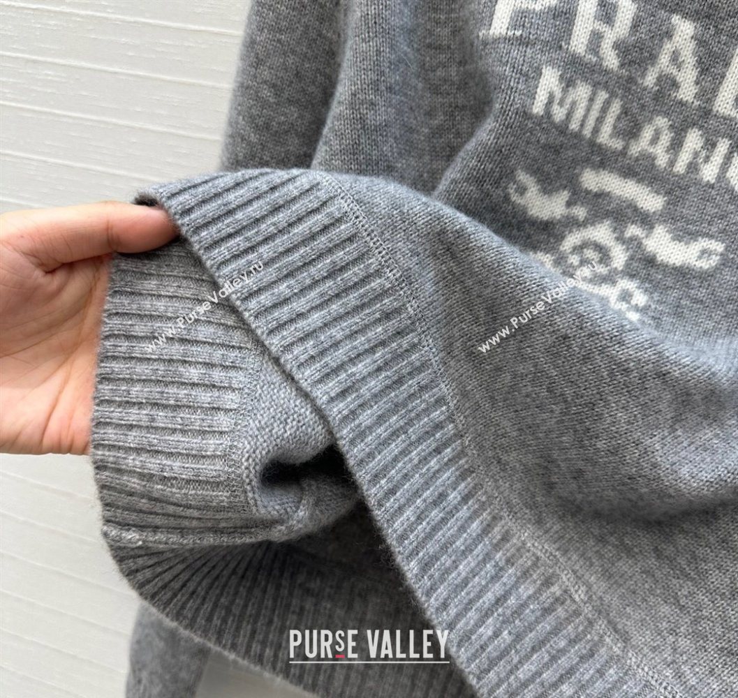 Prada Cashmere Sweater Grey 2025 PR101504 (QI-251015067)