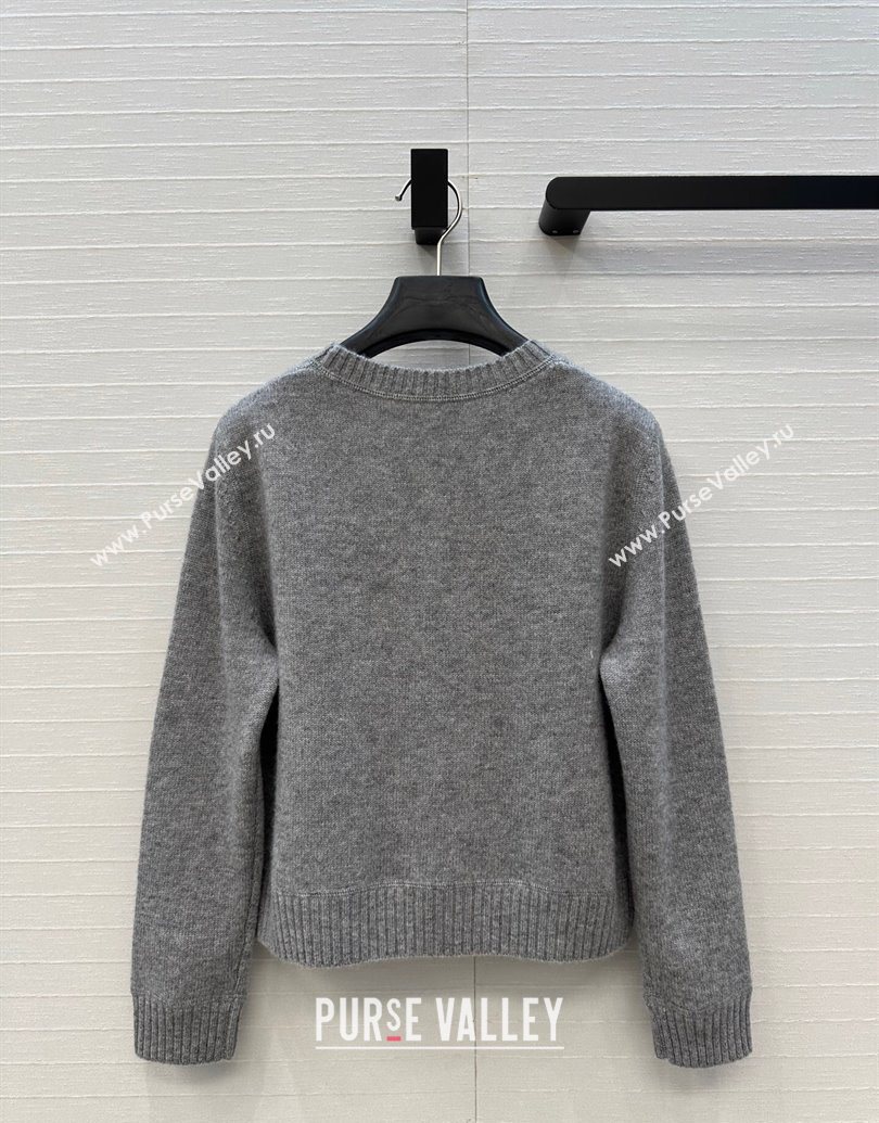 Prada Cashmere Sweater Grey 2025 PR101504 (QI-251015067)
