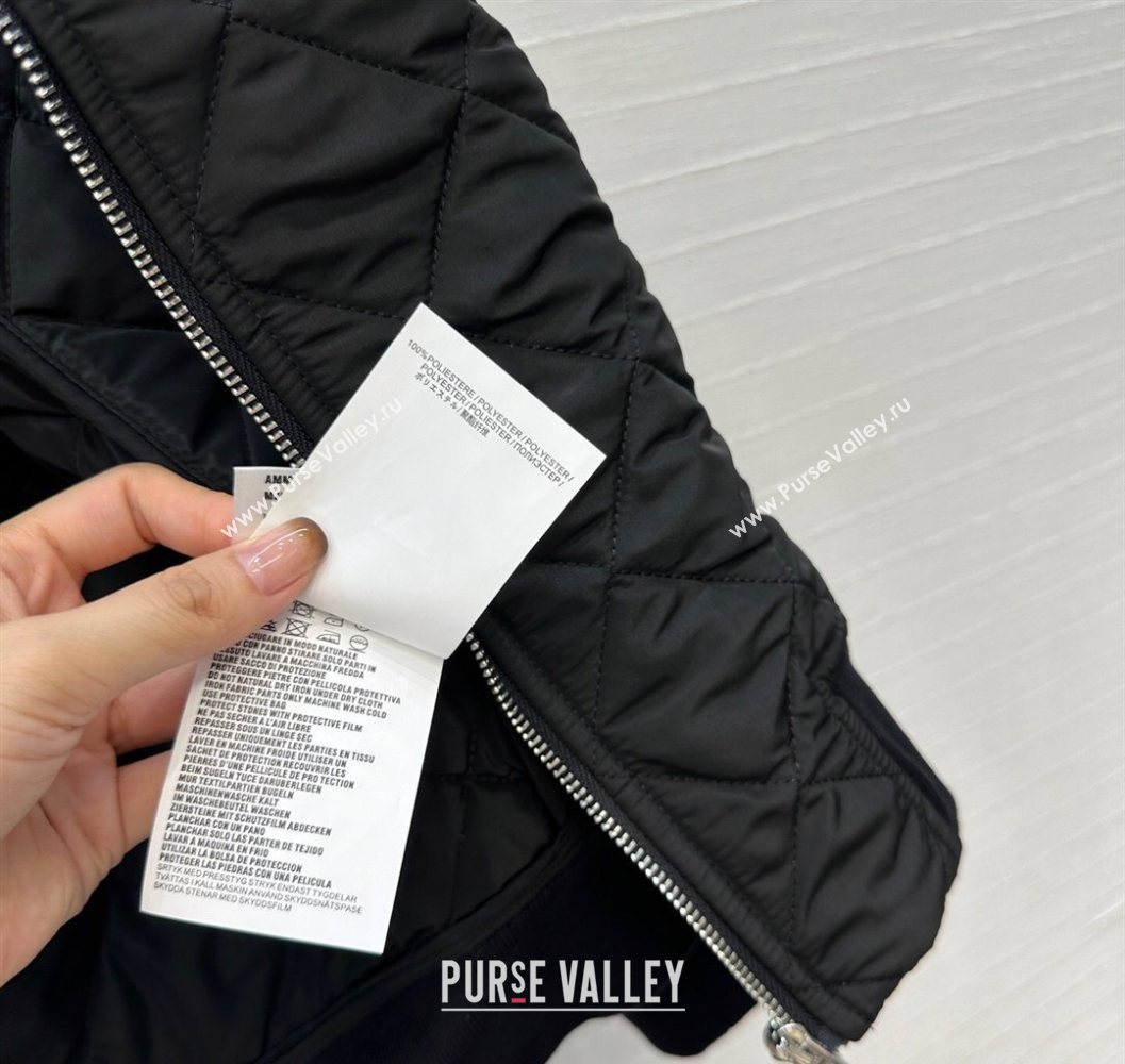Prada Quilted Cotton Jacket Black 2025 PR101503 (QI-251015062)