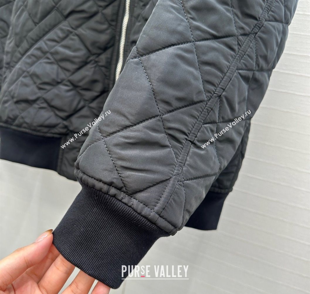 Prada Quilted Cotton Jacket Black 2025 PR101503 (QI-251015062)