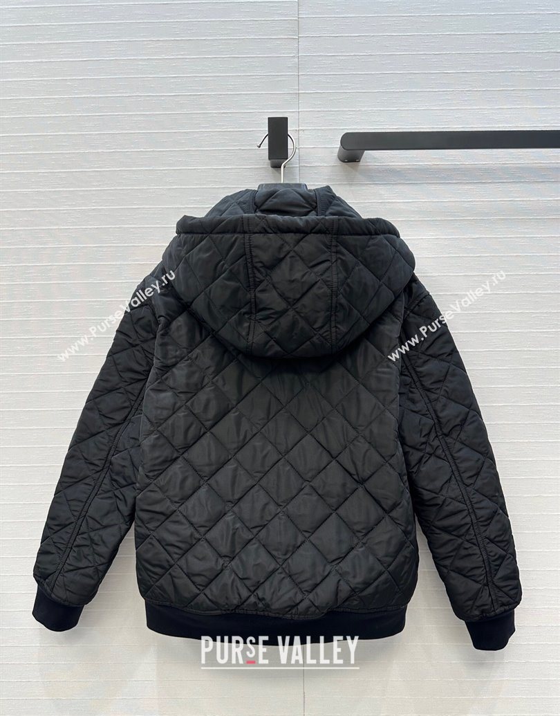 Prada Quilted Cotton Jacket Black 2025 PR101503 (QI-251015062)