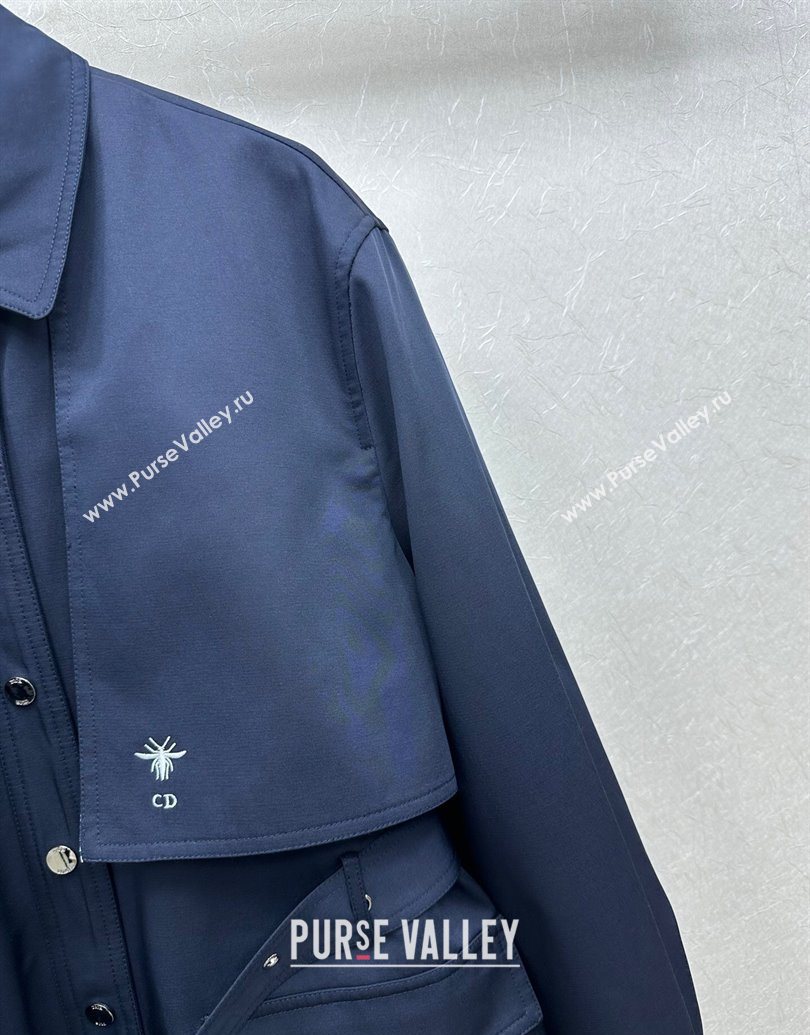 Dior Short Coat Blue 2025 DR101504 (QI-251015036)