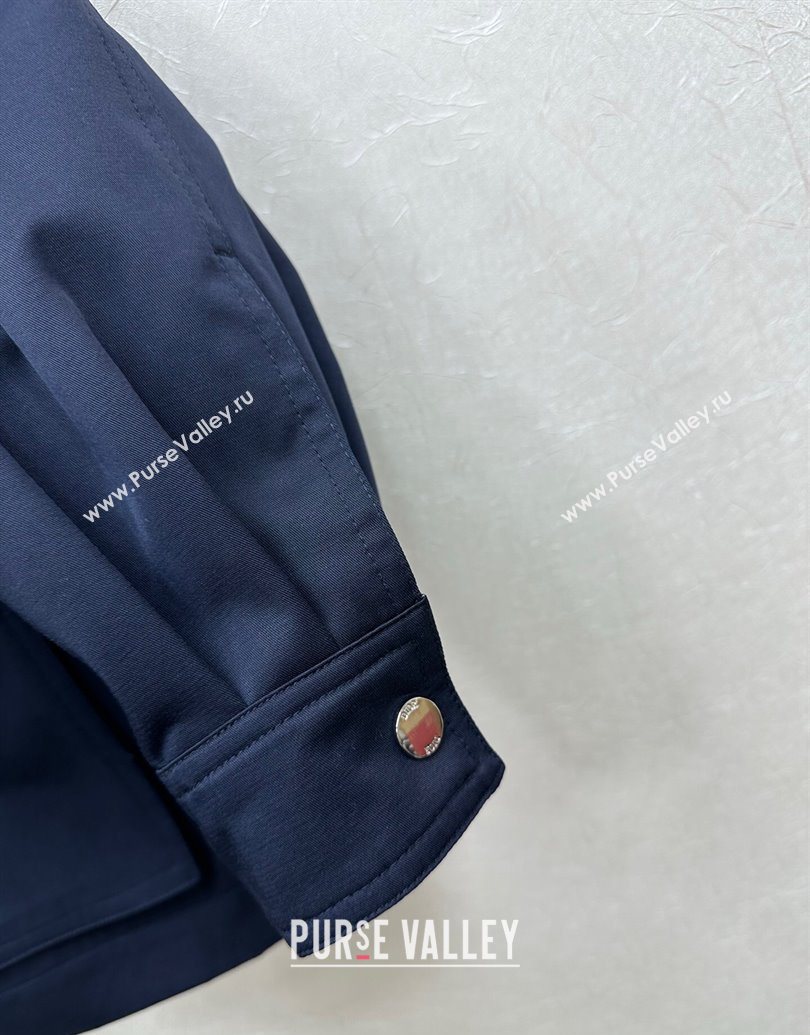 Dior Short Coat Blue 2025 DR101504 (QI-251015036)