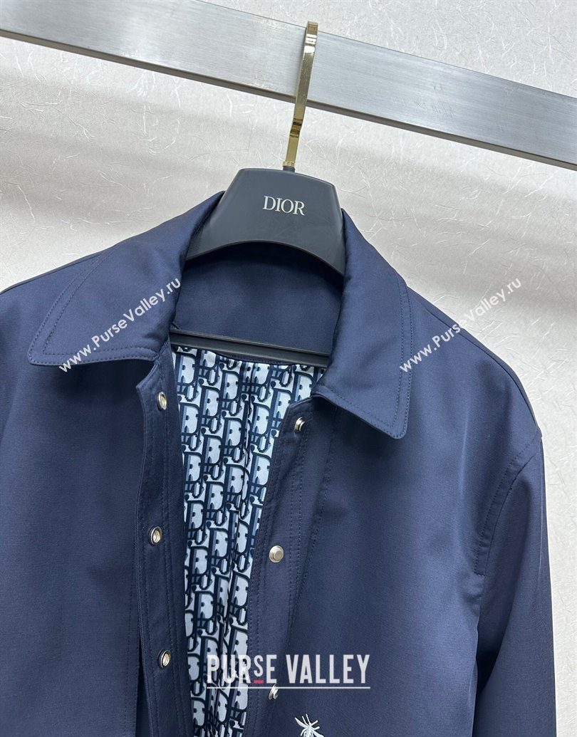 Dior Short Coat Blue 2025 DR101504 (QI-251015036)