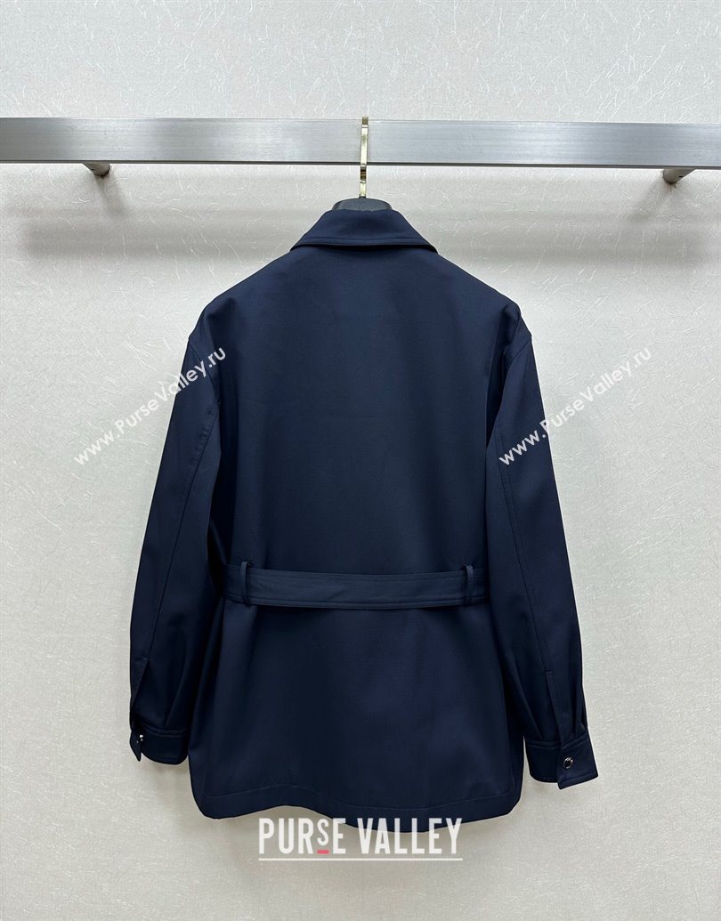 Dior Short Coat Blue 2025 DR101504 (QI-251015036)