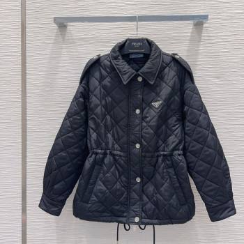 Prada Quilted Cotton Jacket Black 2025 PR101502 (QI-251015060)