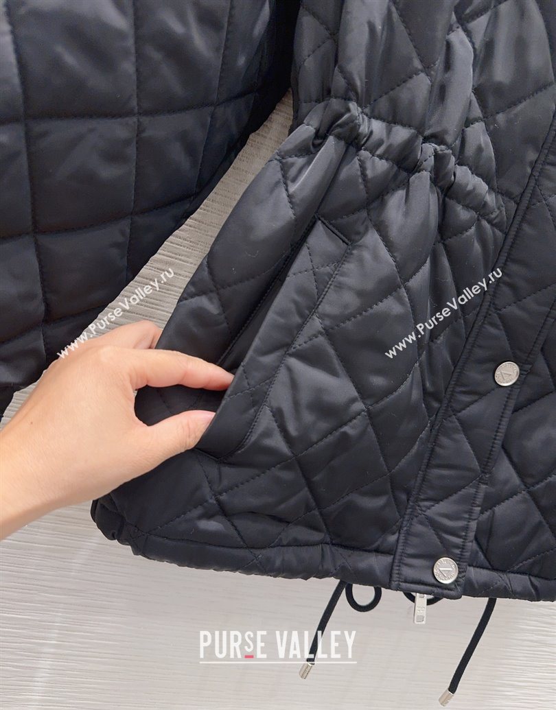 Prada Quilted Cotton Jacket Black 2025 PR101502 (QI-251015060)