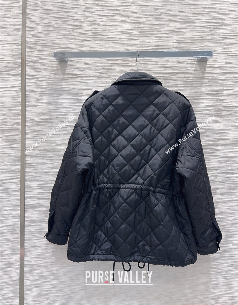 Prada Quilted Cotton Jacket Black 2025 PR101502 (QI-251015060)