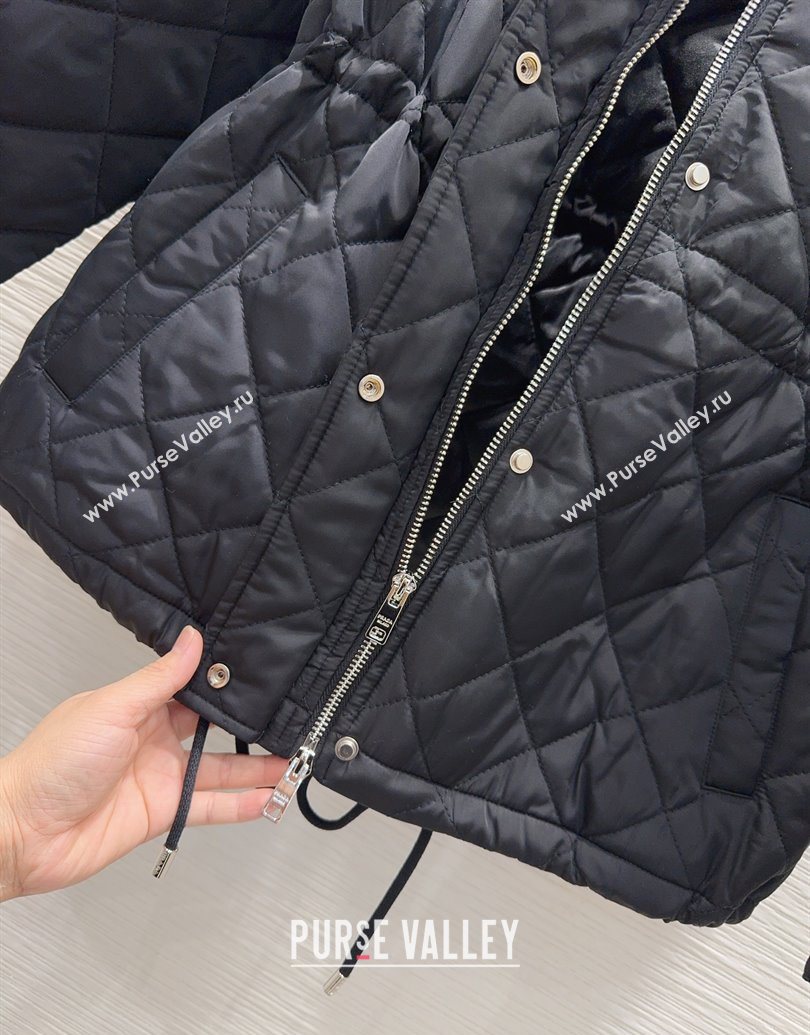 Prada Quilted Cotton Jacket Black 2025 PR101502 (QI-251015060)