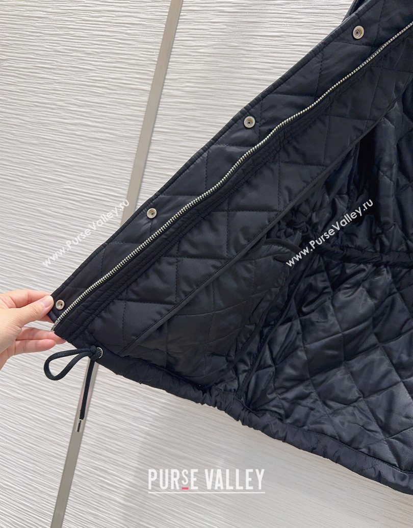Prada Quilted Cotton Jacket Black 2025 PR101502 (QI-251015060)