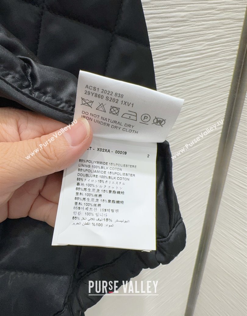 Prada Quilted Cotton Jacket Black 2025 PR101502 (QI-251015060)