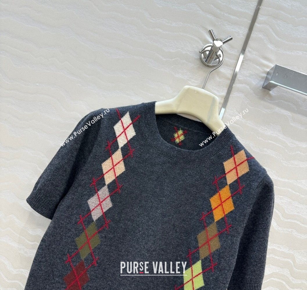 Ermanno Scervino Wool Cashmere Shirt with Embroidery Dark Grey 2025 (QI-251015076)