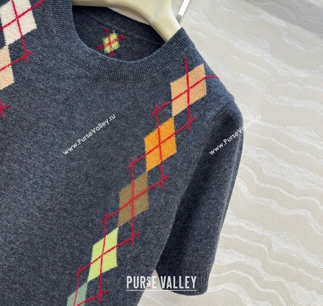 Ermanno Scervino Wool Cashmere Shirt with Embroidery Dark Grey 2025 (QI-251015076)