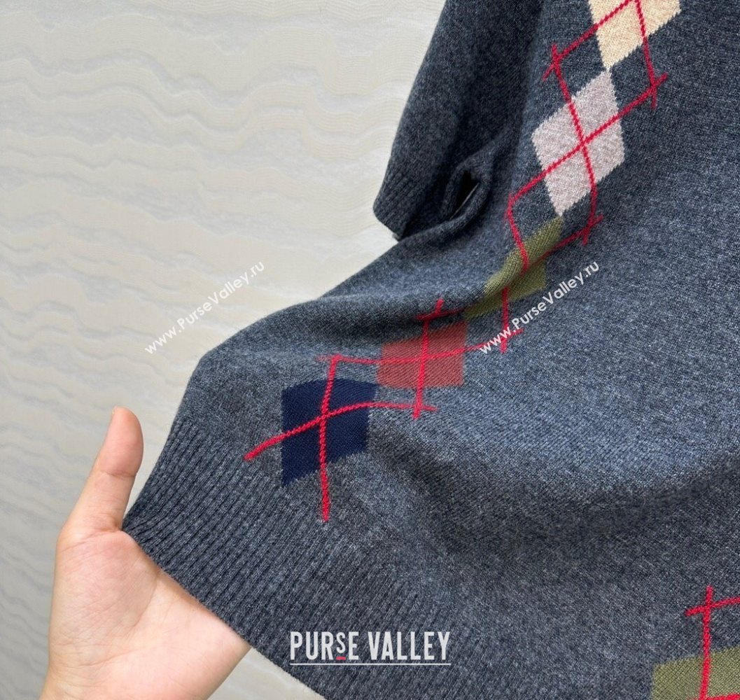 Ermanno Scervino Wool Cashmere Shirt with Embroidery Dark Grey 2025 (QI-251015076)