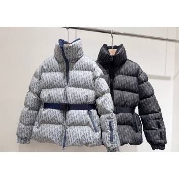 Dior Oblique Down Jacket Blue/Black 2025 1015 (QI-251015098)
