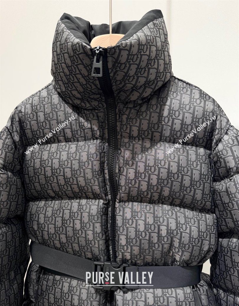 Dior Oblique Down Jacket Blue/Black 2025 1015 (QI-251015098)