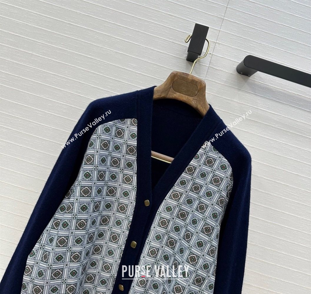 Loro Piana LP Printed Cardigan Blue 2025 1015 (QI-251015082)