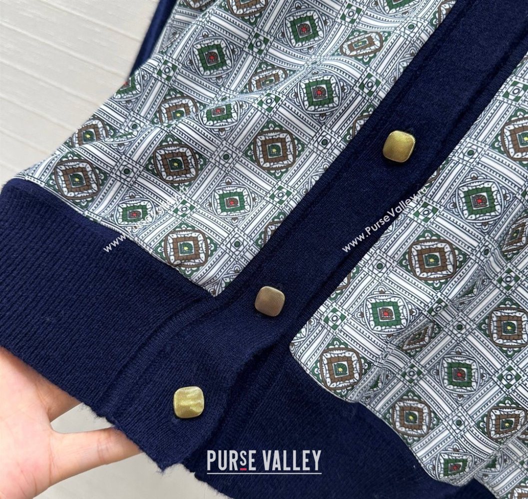 Loro Piana LP Printed Cardigan Blue 2025 1015 (QI-251015082)