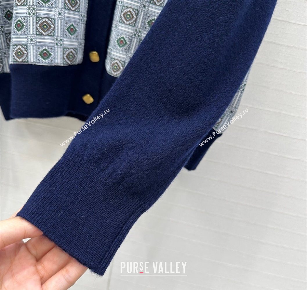 Loro Piana LP Printed Cardigan Blue 2025 1015 (QI-251015082)