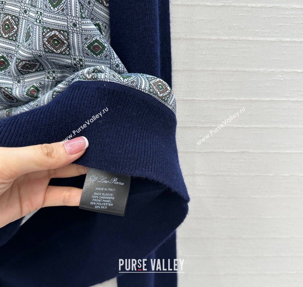 Loro Piana LP Printed Cardigan Blue 2025 1015 (QI-251015082)