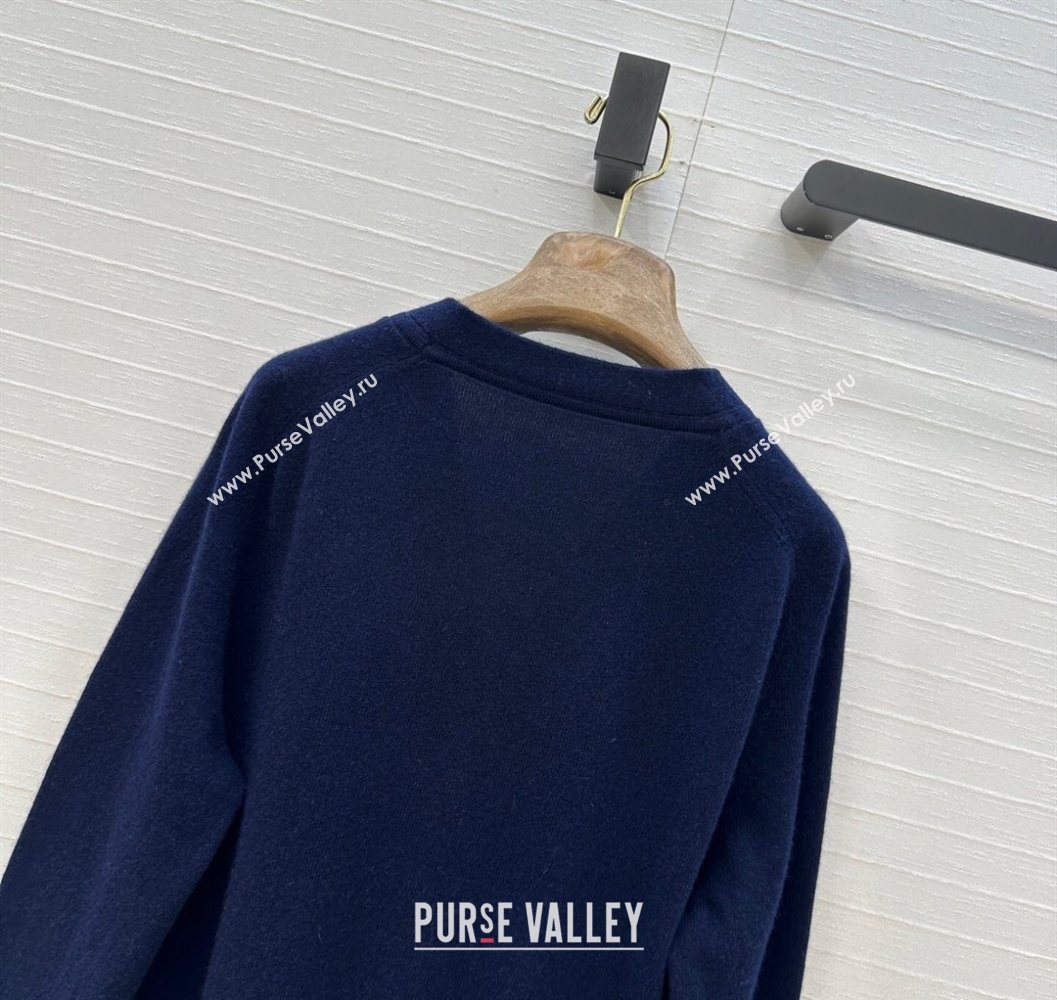 Loro Piana LP Printed Cardigan Blue 2025 1015 (QI-251015082)