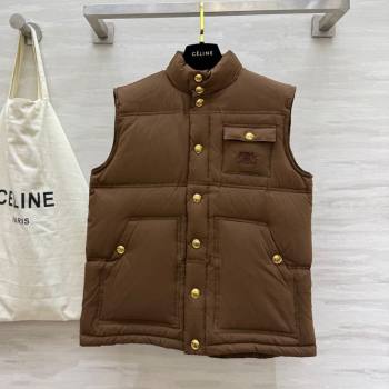 Celine Down Vest Brown 2025 CE110602 (QI-251106002)