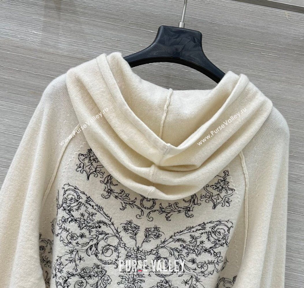 Dior Wool Cashmere Cardigan White 2025 DR110616 (QI-251106017)