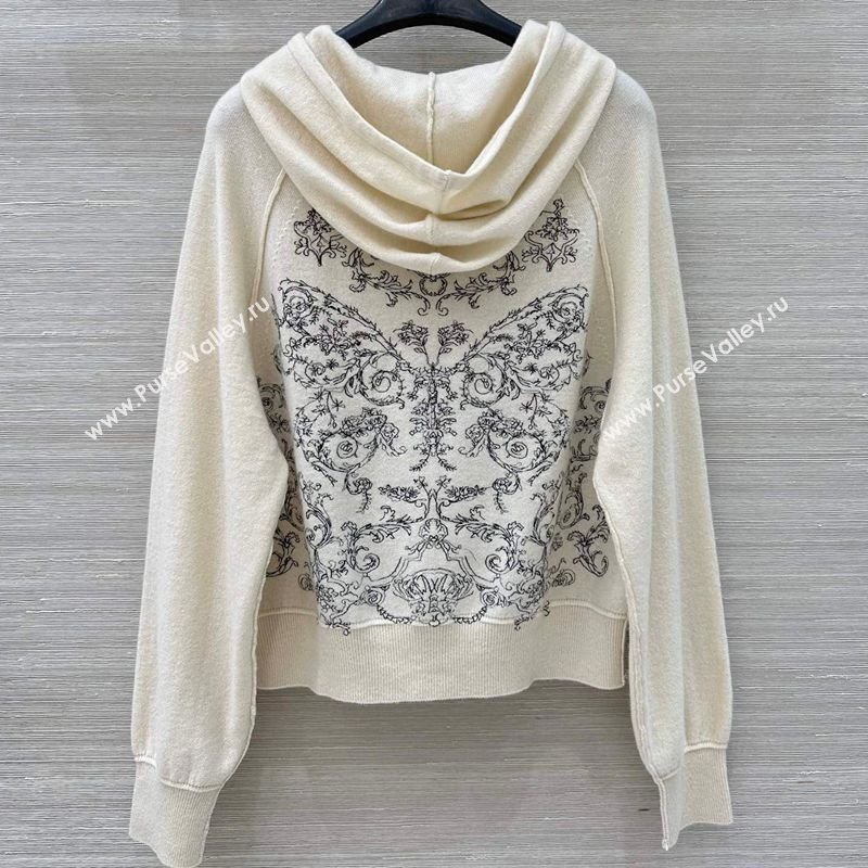 Dior Wool Cashmere Cardigan White 2025 DR110616 (QI-251106017)