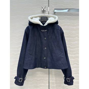 Loewe Denim Padded Jacket Blue 2025 LW110601 (QI-251106021)
