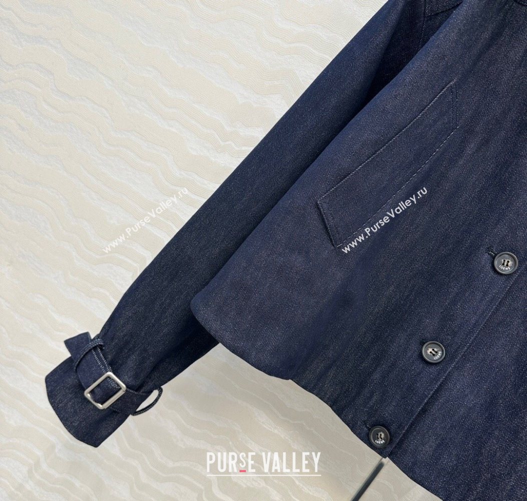 Loewe Denim Padded Jacket Blue 2025 LW110601 (QI-251106021)