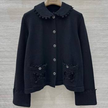 Chanel Wool Blend Cardigan Black 2025 CH110605 (QI-251106005)