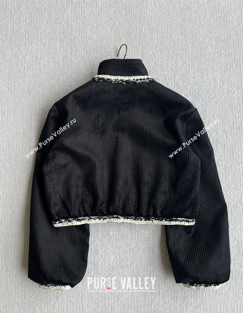 Chanel Tweed Short Jacket Black 2025 CH110606 (QI-251106006)