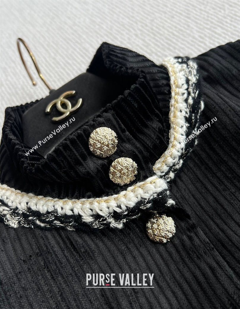 Chanel Tweed Short Jacket Black 2025 CH110606 (QI-251106006)