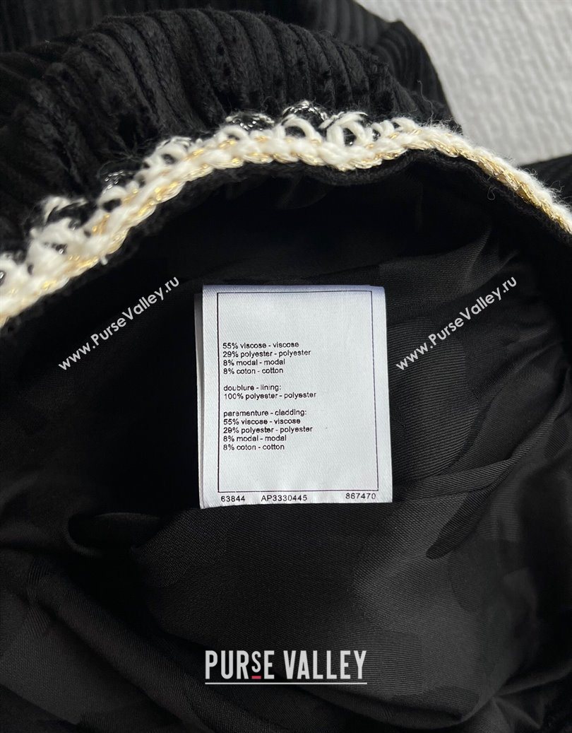 Chanel Tweed Short Jacket Black 2025 CH110606 (QI-251106006)