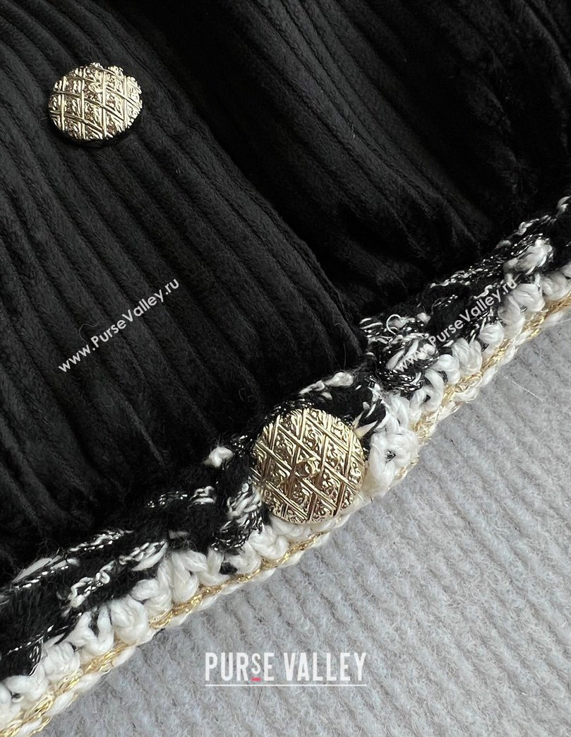 Chanel Tweed Short Jacket Black 2025 CH110606 (QI-251106006)