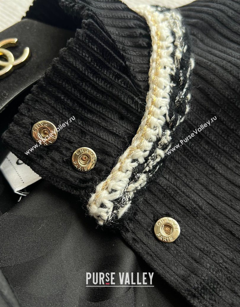 Chanel Tweed Short Jacket Black 2025 CH110606 (QI-251106006)