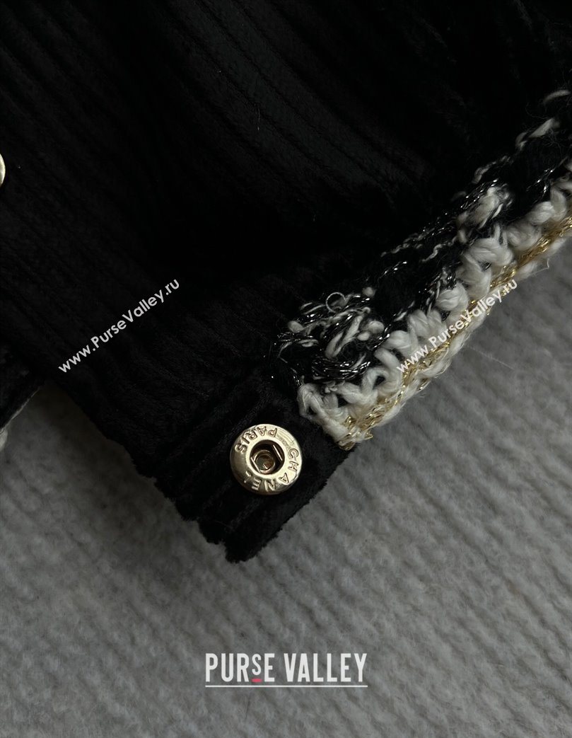 Chanel Tweed Short Jacket Black 2025 CH110606 (QI-251106006)