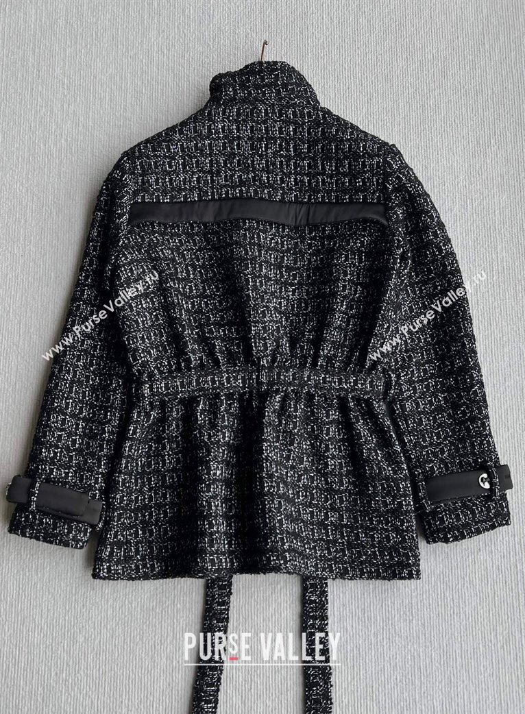 Chanel Cashmere Blend Long Jacket Black 2025 CH110607 (QI-251106007)