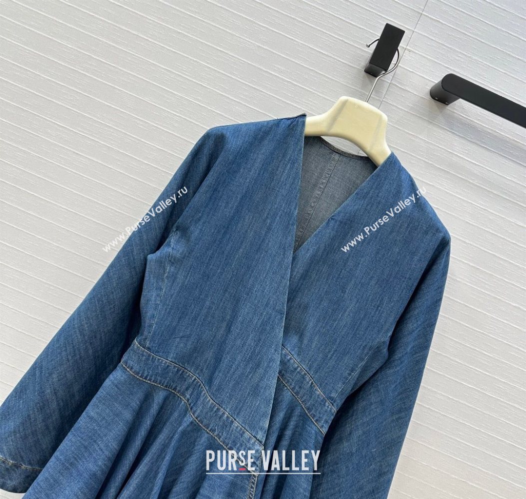 Alaia Denim Dress Blue 2025 AL110601 (QI-251106080)